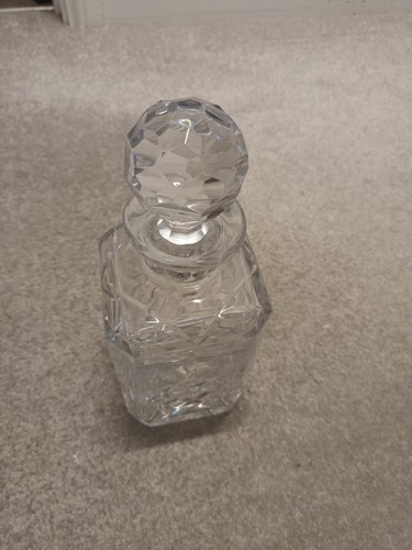 Vintage glass crystal decanter - vintage,