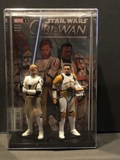 Custom Star Wars Black Series Obi Wan & Clone Commander Cody w/ case, Comic Book