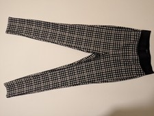 M&S Marks And Spencer Ladies Size 6 Regular Beige Check Treggings