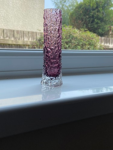 Whitefriars glass finger vase - whitefriars,