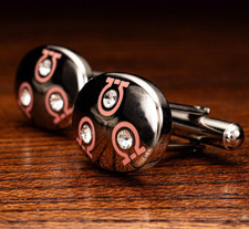 FERRAGAMO Swarovski Ganchini Cufflinks Used