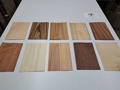 Wood veneer sample pack 10 - veneer,