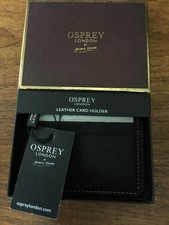 OSPREY LONDON Black Leather