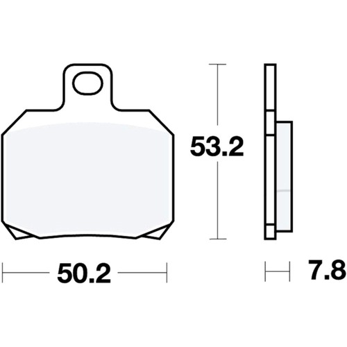 Trw rear sintered brake pad - brake,