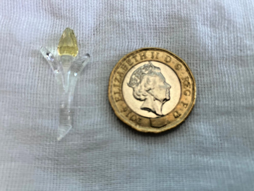 Swarovski crystal mini yellow - "mini,