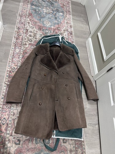 Mens double breasted - mens, shearling
