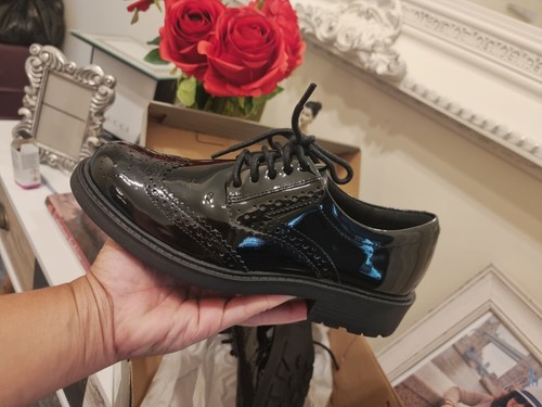 Clark black brogue shoes size - clark,