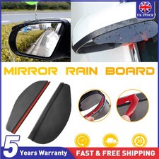 Car Black Rear Side View Rain