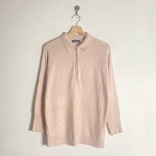 Mint Velvet Blush Pink ½ Zip