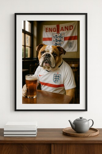 British bulldog football fan - british,