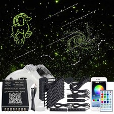 1600-2800pc Fiber Optic Meteor Car Headliner Shooting Star Light kit App Control