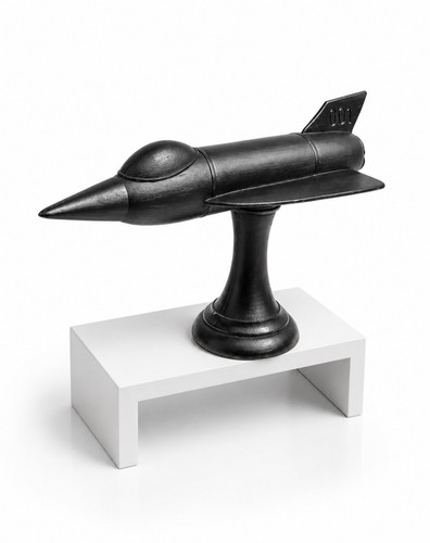 Vintage wooden rocket hand - wooden,
