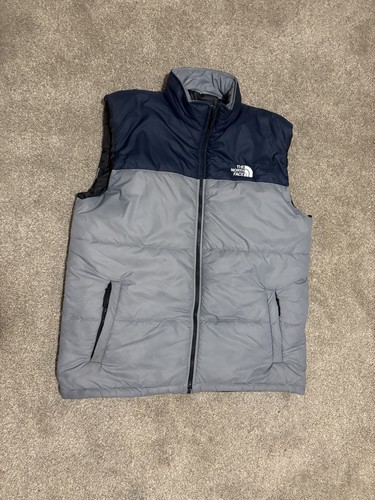 Black grey north face gilet - black, &