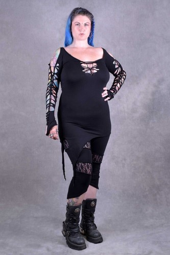 Pixie weave dress - weave, knotted