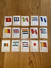 Collection Of BDV Cigarettes Flags Silk Cigarette Cards X 15