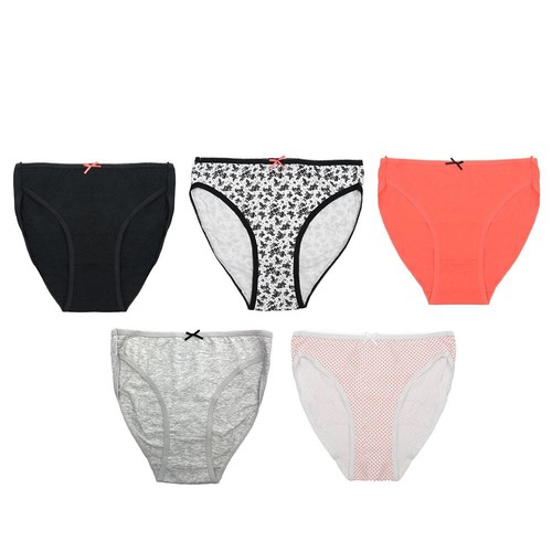 Womens high leg cotton briefs