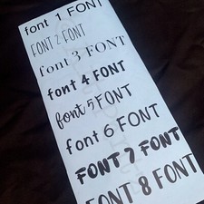 2X Personalised Custom Word