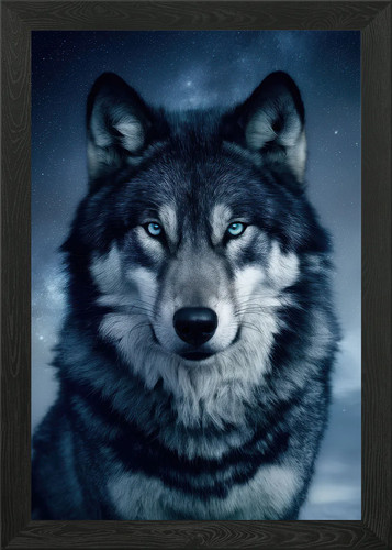 Wolf husky dog - dog, galaxy