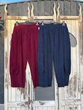 Made in Italy Needlecord Cocoon Joggers/Trousers-Various Colours One Size 10-20