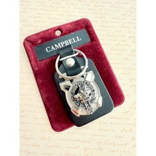 Scottish Clan Campbell Crest Keyring – Clan Badge – Art Pewter Silver Ltd. 1990