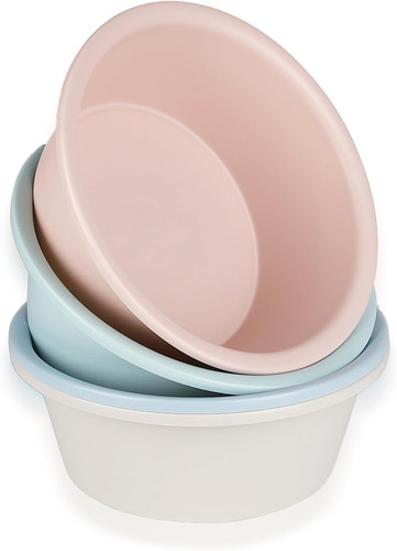 Round plastic wash basin - plastic,