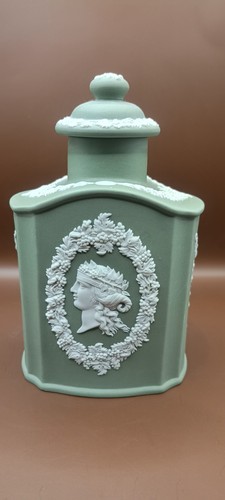 Wedgwood green jasperware tea - wedgwood,