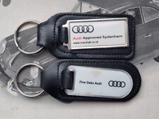 two Genuine Audi Keyrings Keychain A1 A3 A4 A5 A6 A7 Rs3 Rs4 Rs5 Rs8