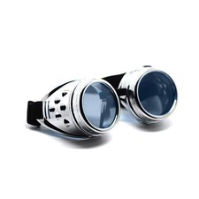 Steampunk Goggles Silver with
