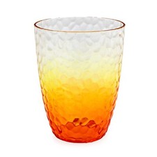Orange ombre embossed plastic - embossed,