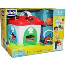 *NEW* Chicco 2 in 1 Animal Cottage Activity Center Kids Gift Toy Fun Boy Girl