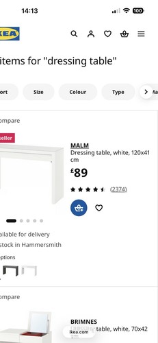 Ikea white dressing table and - ikea,