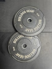 Bulldog Gear - Hybrid 2.0 Black Rubber Bumper Weight Plates - 5KG Pair