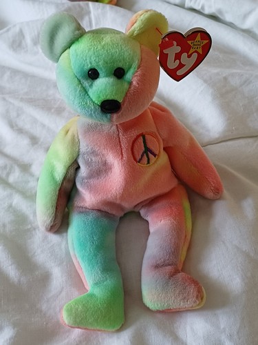 Beanie baby peace bear in - ty,