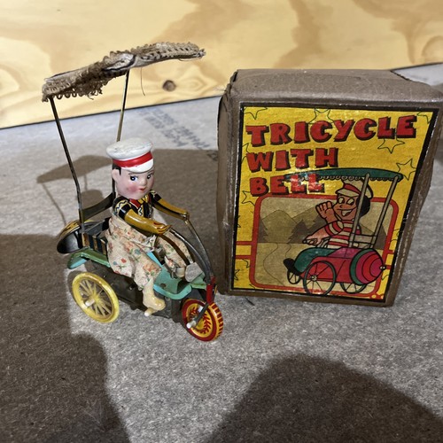 Vintage tinplate clockwork - tinplate,