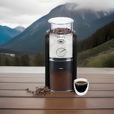 Krups Expert Burr, Automatic Coffee Grinder, Easy Clean, black&silver, GVX2