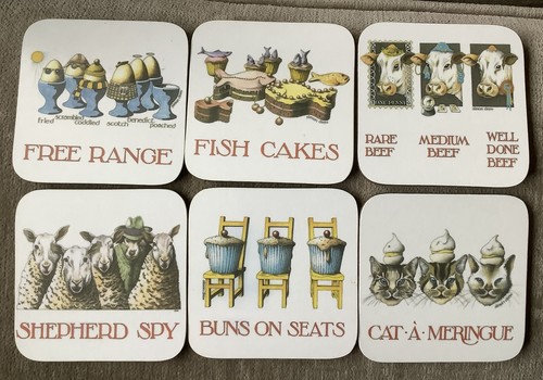 Simon drew humorous coasters - drew,