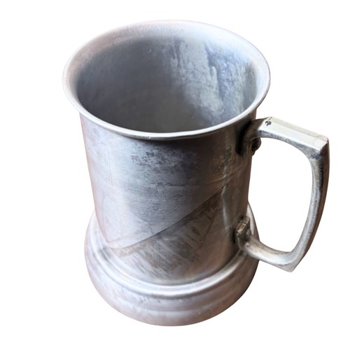 Vintage aluminum glass bottom - vintage,