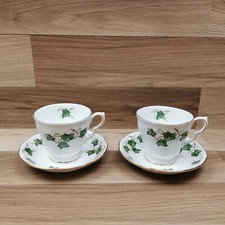2 x Vintage Colclough Ivy Leaf