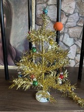 Vintage gold tinsel - vintage,