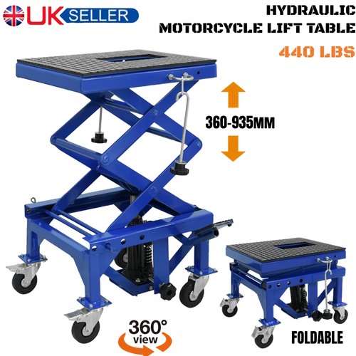Bike lift 440lb scissor hoist - bike,