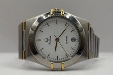 Bulova Quartz Ref:SE-1158 Stainless Steel & Gold. Swiss Ronda Movement Working.