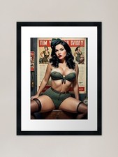 Wwii pin girl - art, lack