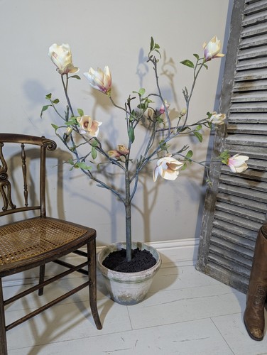 Faux magnolia blossom tree - tree, in