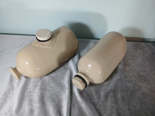 Antique stoneware hot water - stoneware,