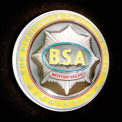 Bsa motorcycle badge led - bsa,