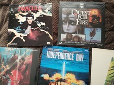 8 X  Laser Disc Job Lot Independance Day, Stargate, Dracula, Excalibur, Quest 
