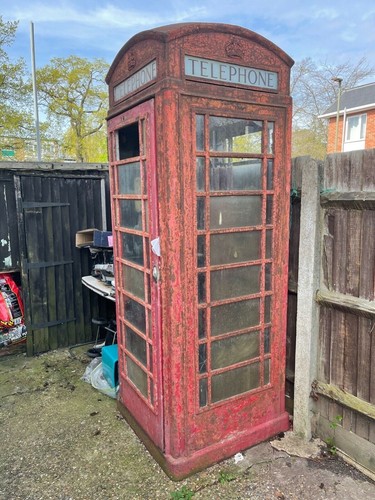 Vintage red telephone box - vintage, k6