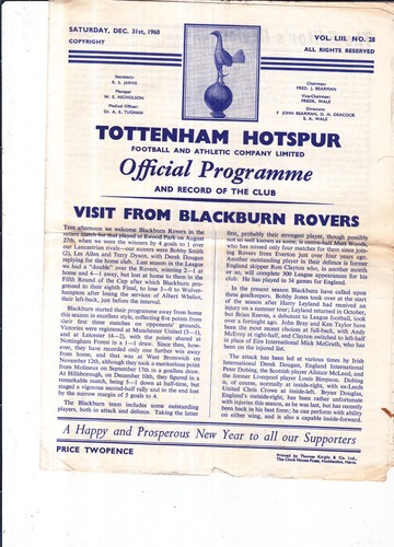 1960 1961 tottenham - ,