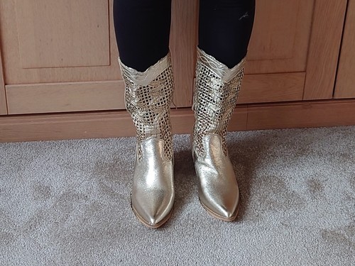 Cowboy boots gold - cowboy,