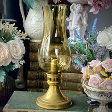 Candle Lamp Hurricane Brass
